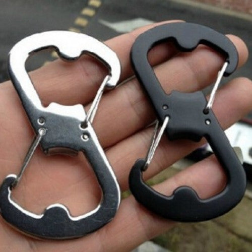 Outdoor Camping Equipment Multi-function Keychain Lock Carabiner Ring Hooks