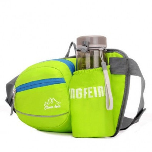 Hiking Cycling Waist Bag Water Bottle Pocket's Waist Belt